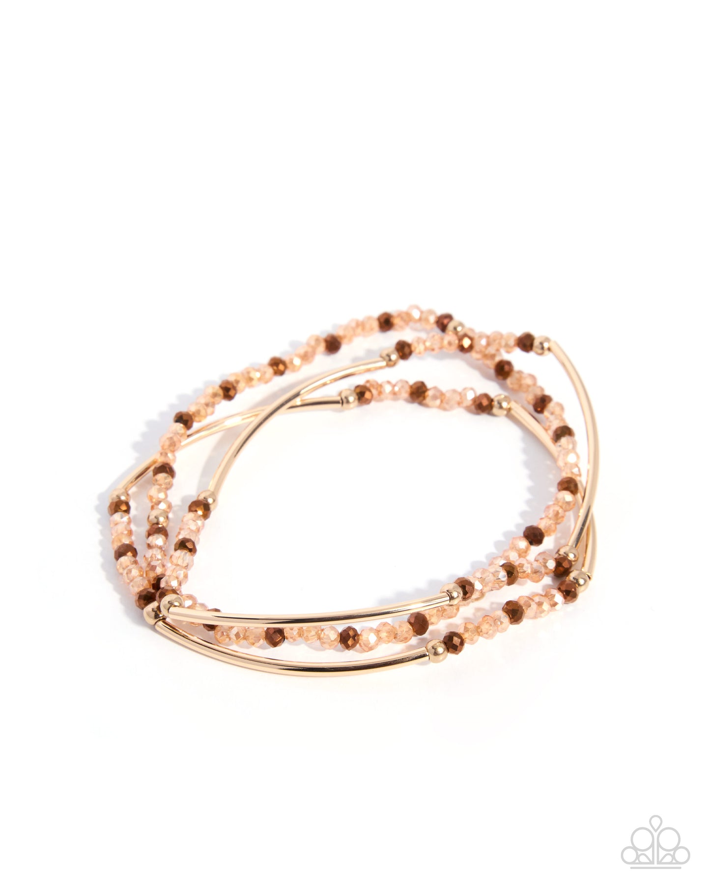 Faceted Fame - brown - Paparazzi bracelet