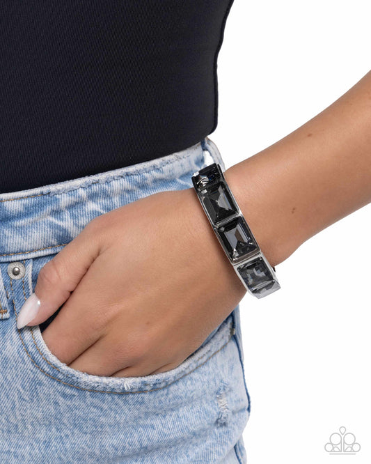 Faceted Freestyle - silver - Paparazzi bracelet