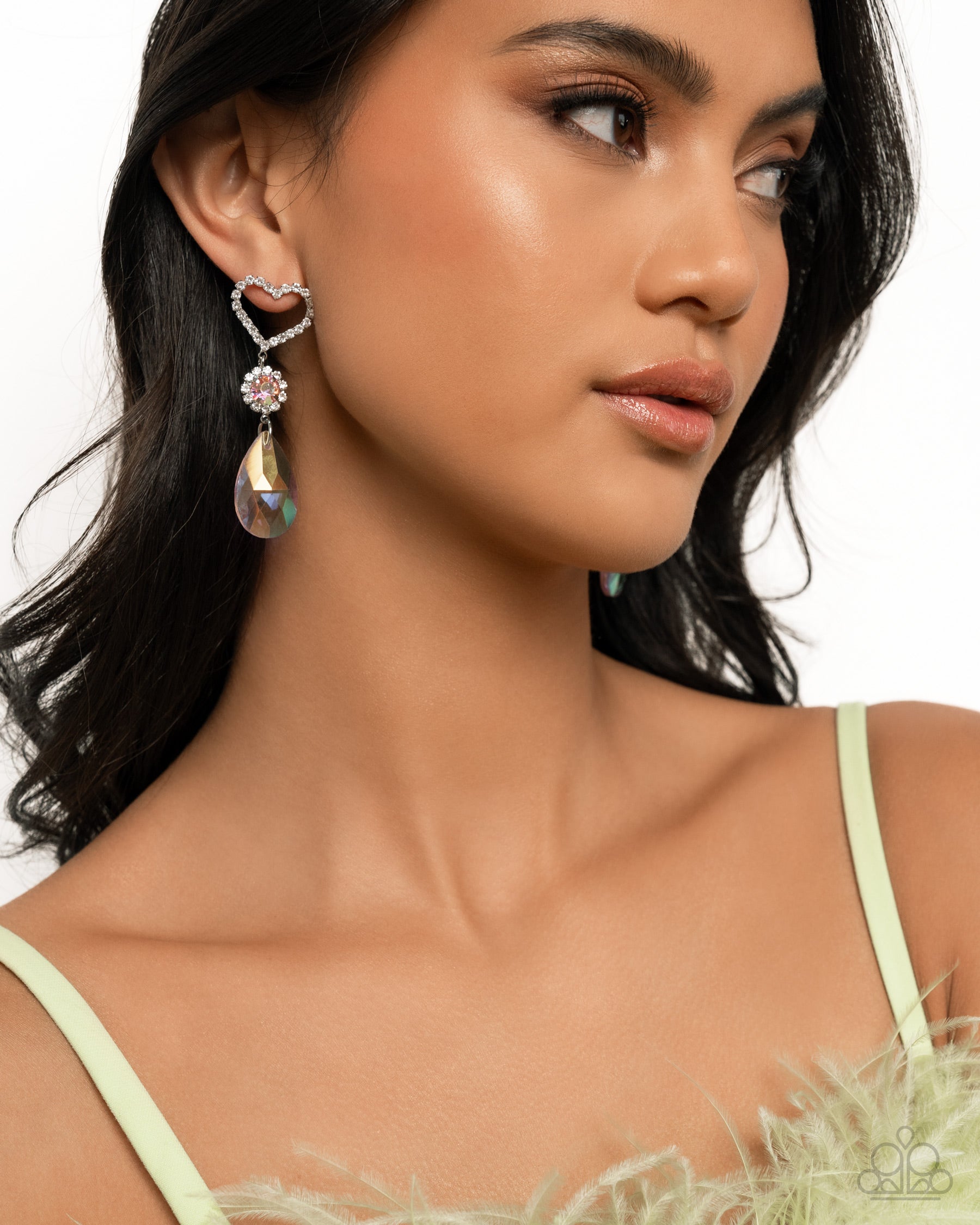 Faceted Frenzy - pink - Paparazzi earrings