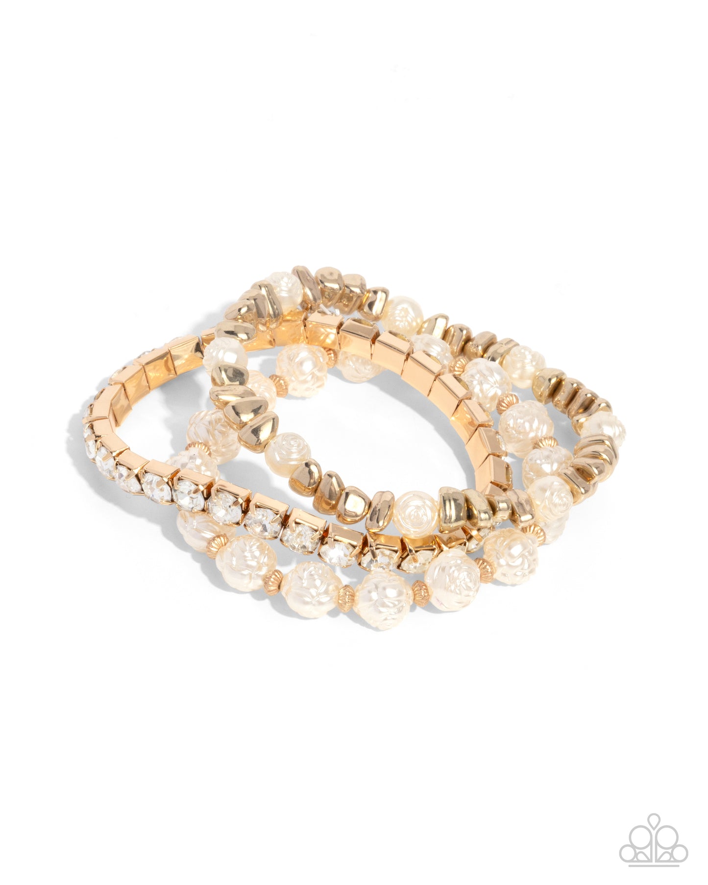 Fair Florals - gold - Paparazzi bracelet