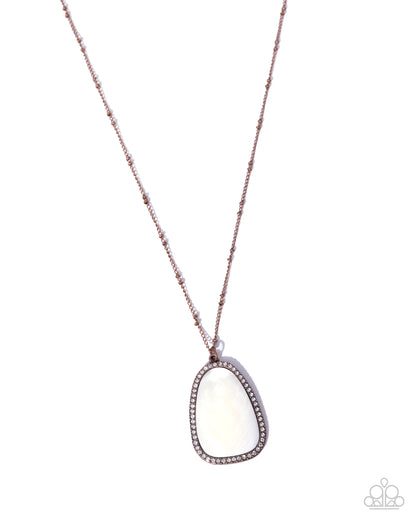 Fair Fringe - copper - Paparazzi necklace