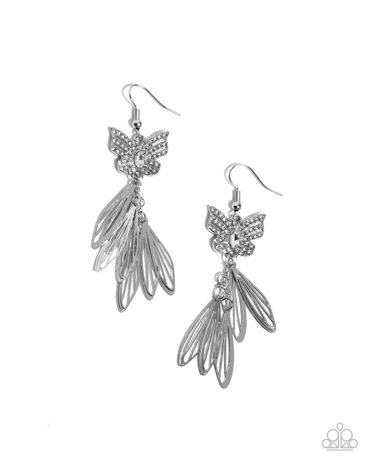Fairy Dust - white - Paparazzi earrings