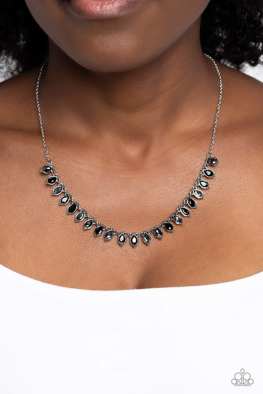 Fairy Light Fashion - black - Paparazzi necklace