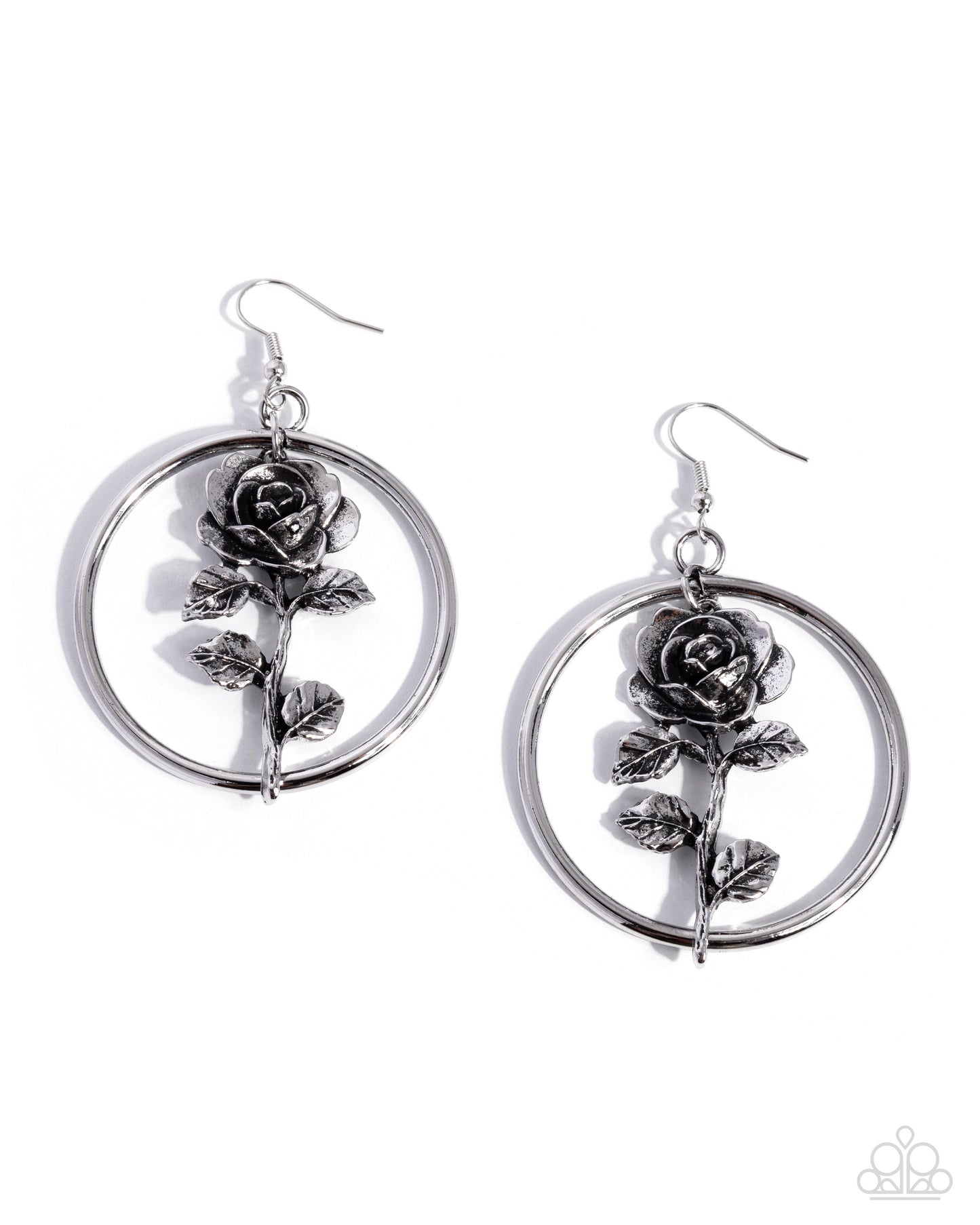 Fairytale Fate - silver - Paparazzi earrings