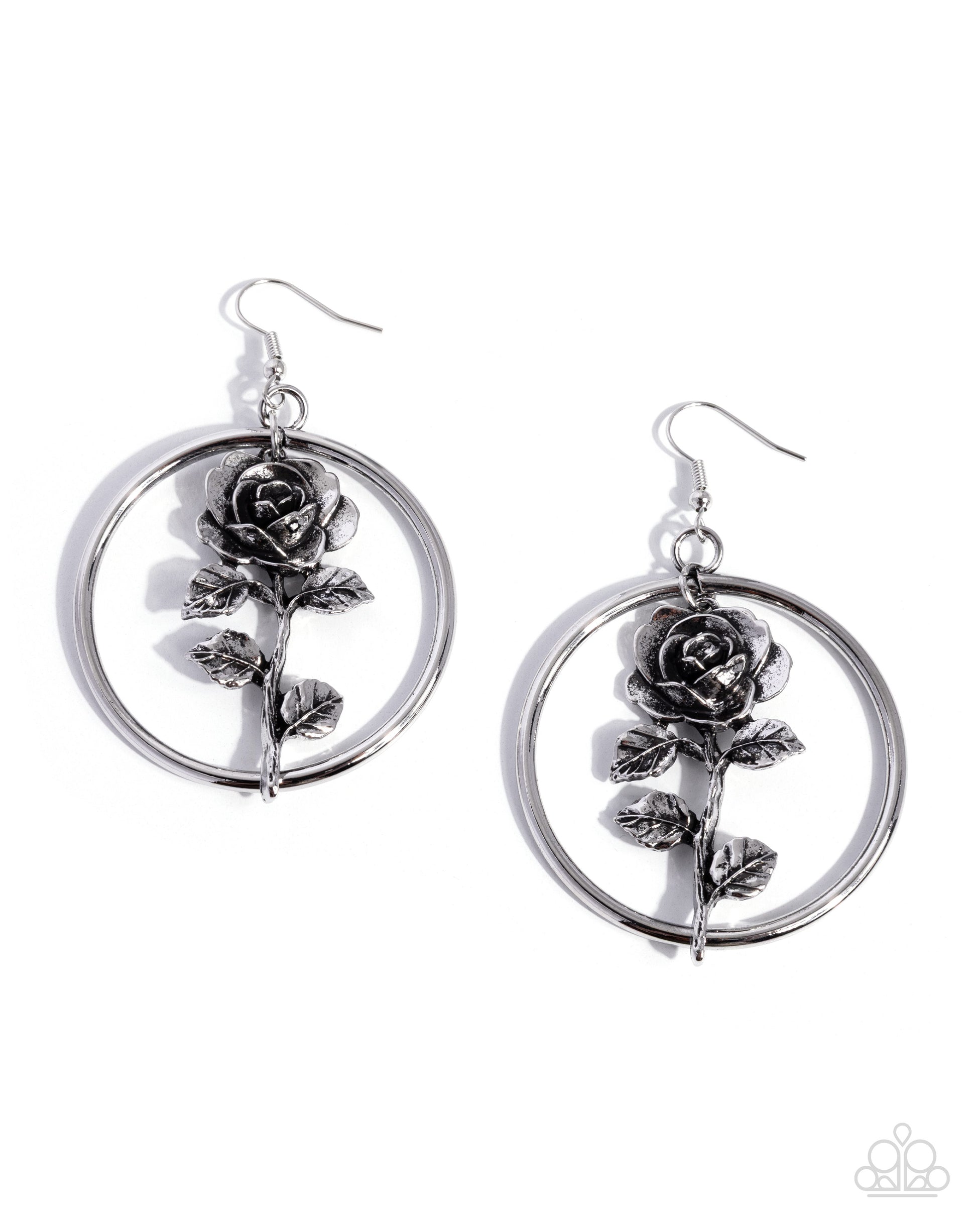 Fairytale Fate - silver - Paparazzi earrings