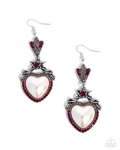 Fairytale Freedom - red - Paparazzi earrings