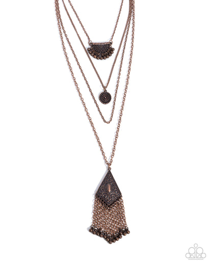 Faithful Filigree - copper - Paparazzi necklace