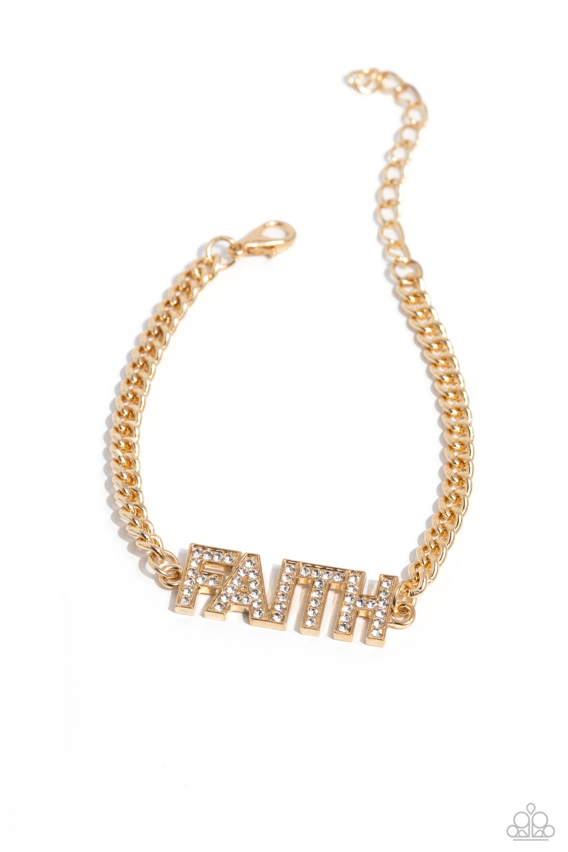 Faithful Finish - gold - Paparazzi bracelet