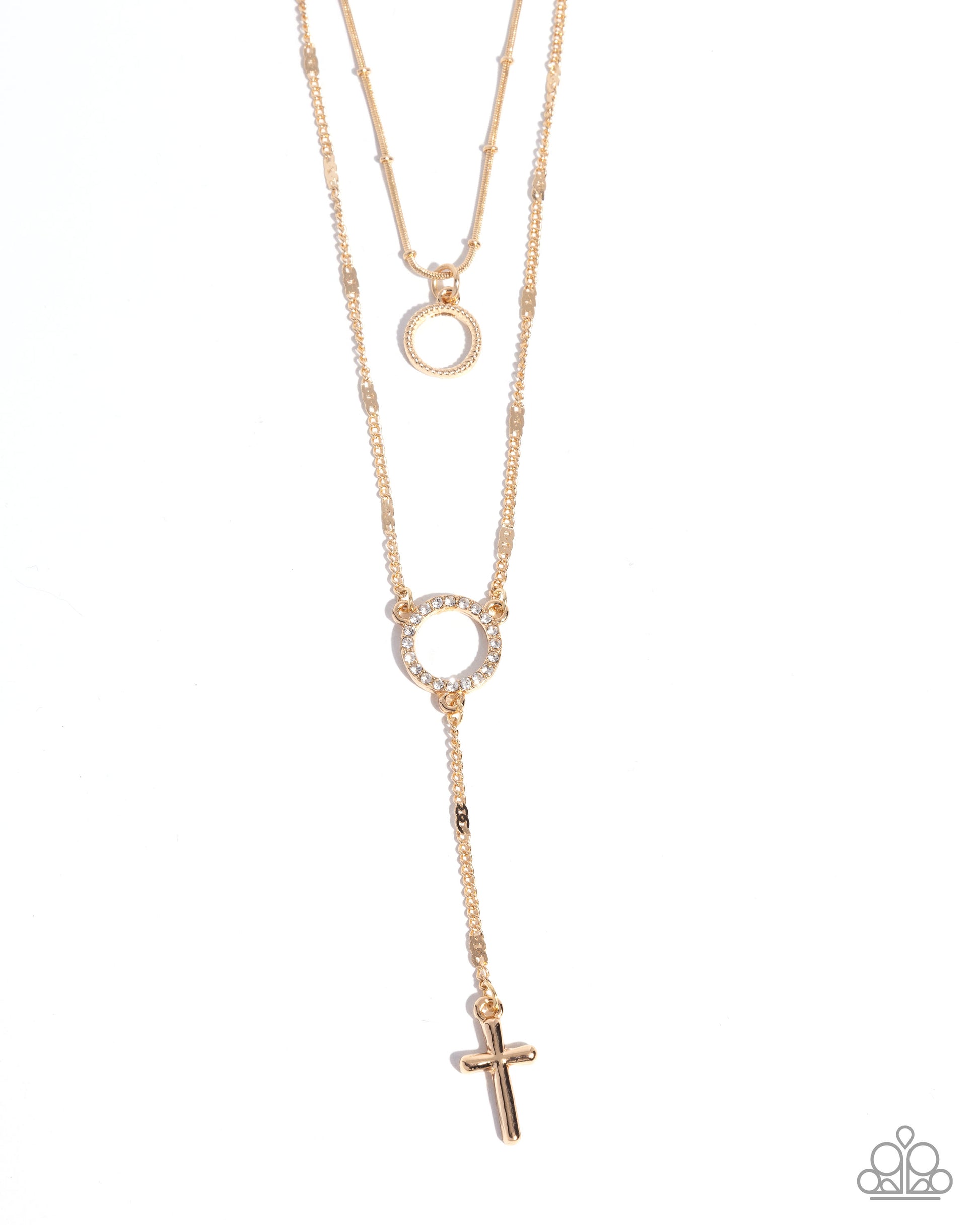 Faithfully Fierce - gold - Paparazzi necklace