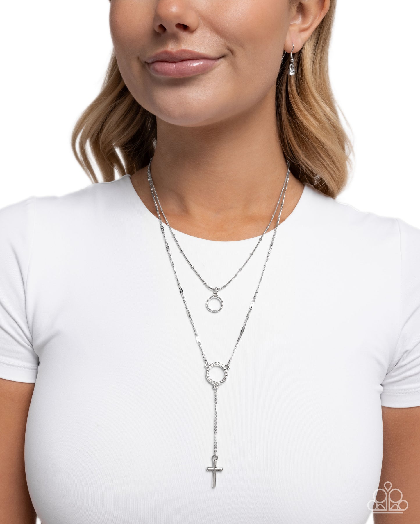 Faithfully Fierce - white - Paparazzi necklace