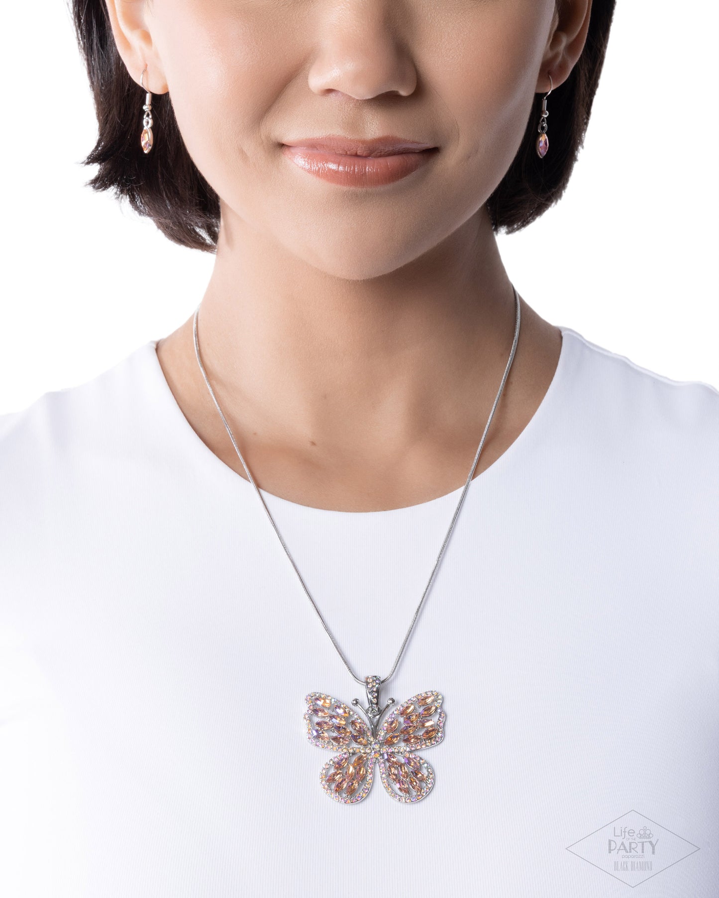 Fame and FLUTTER - multi - Paparazzi necklace