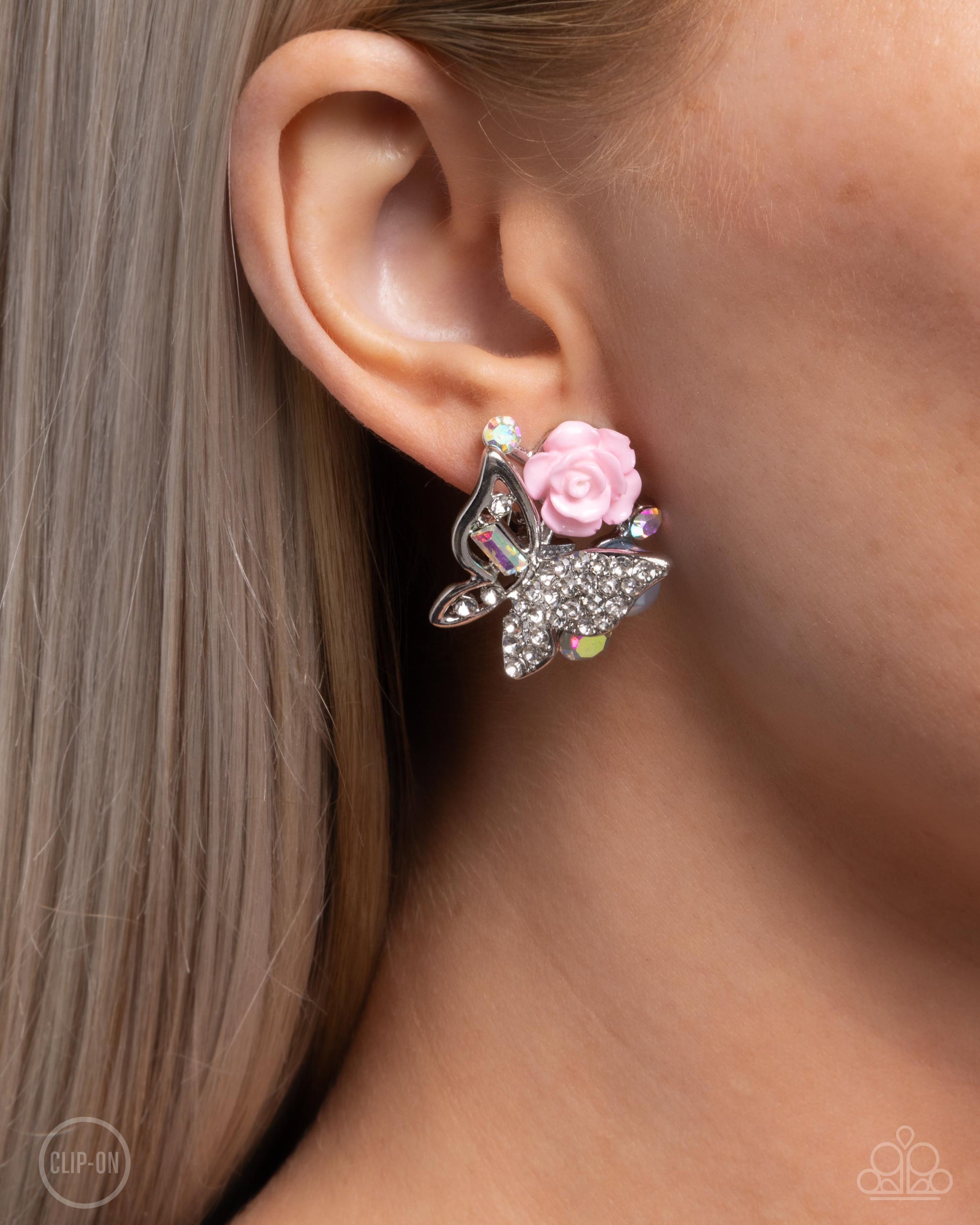 Fanciful Facade - multi - Paparazzi CLIP ON earrings