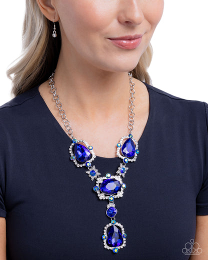 Fancy Formula - blue - Paparazzi necklace