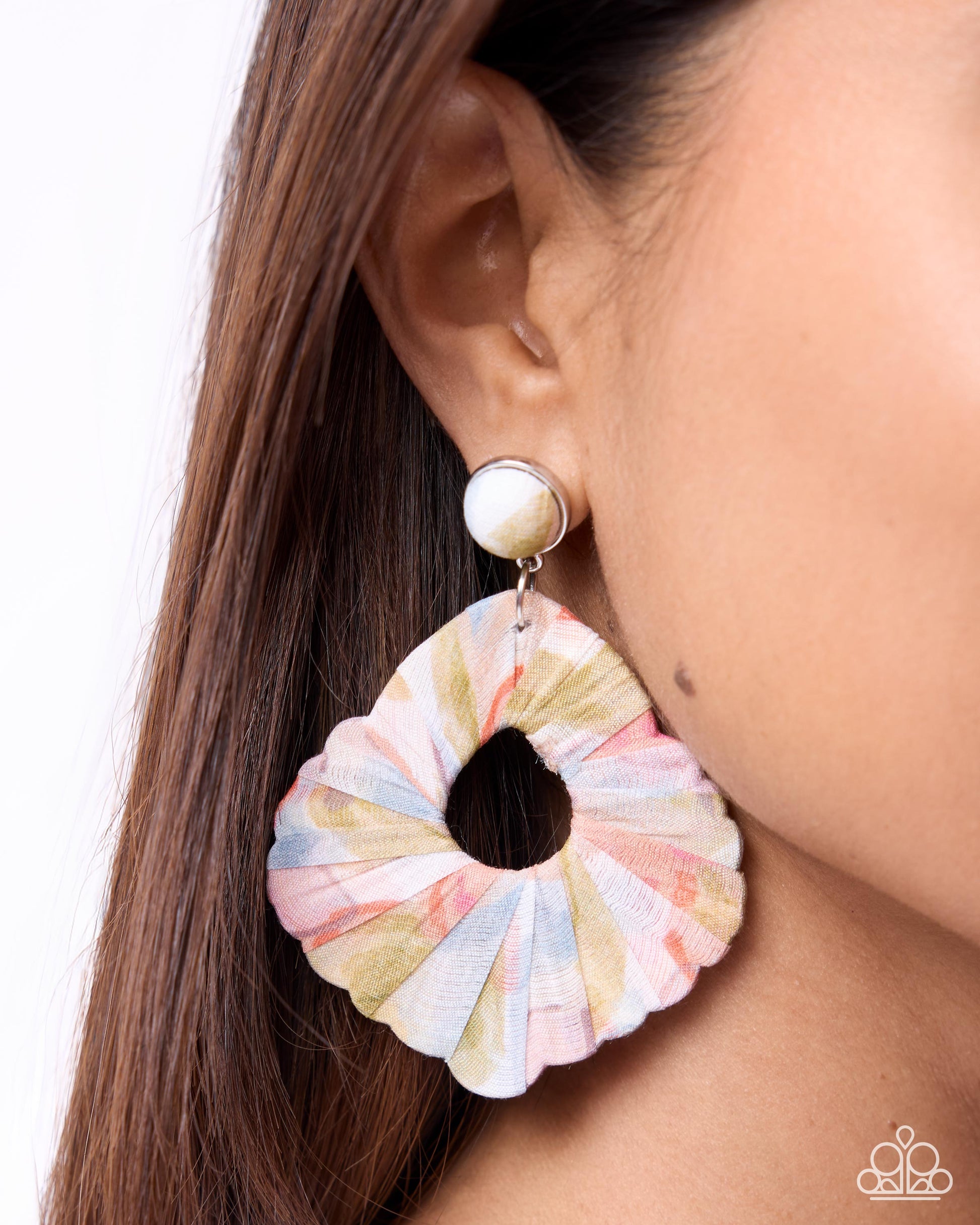 Fantastical Fabric - multi - Paparazzi earrings