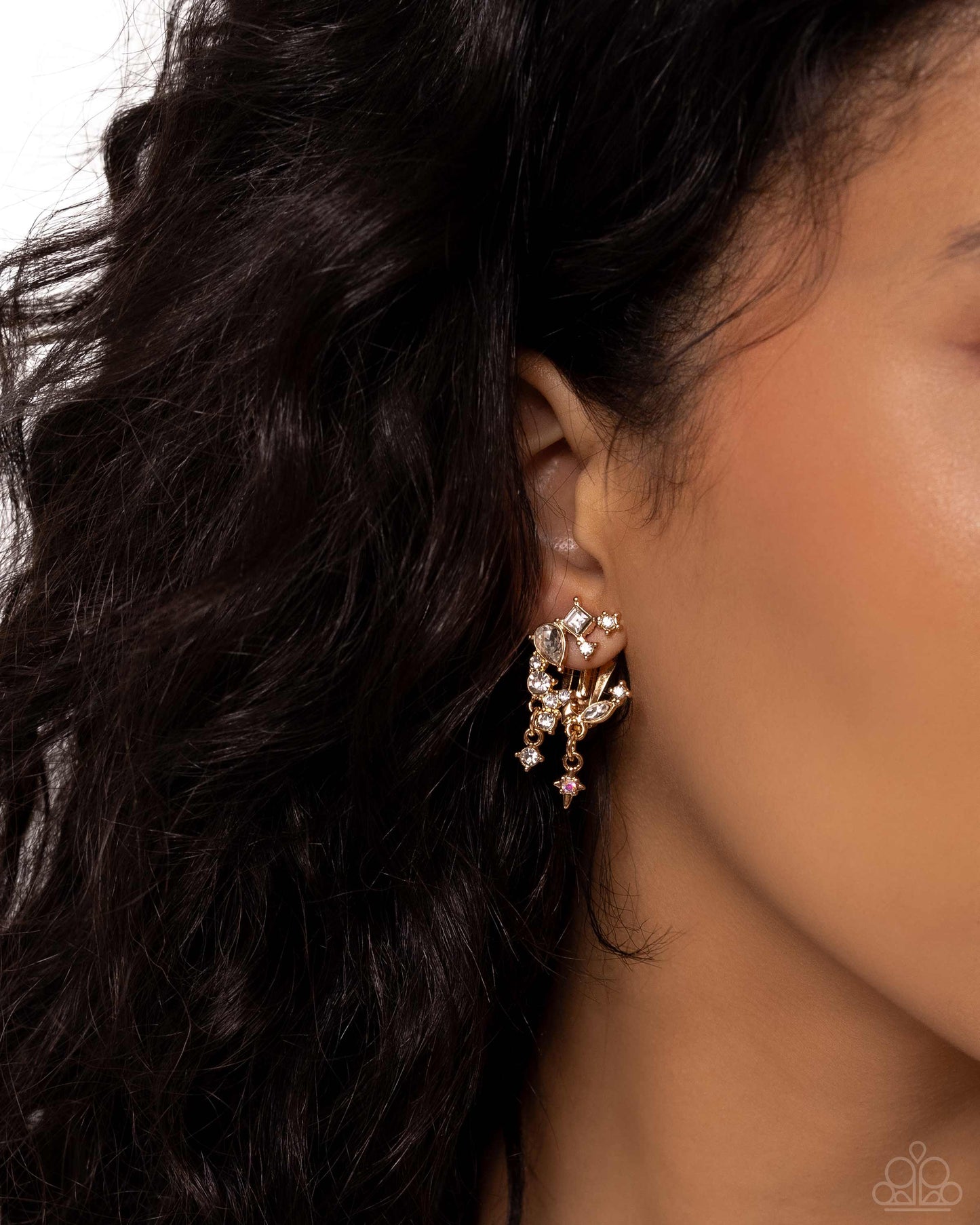 Fantastical Fashion - gold - Paparazzi CLIP ON earrings