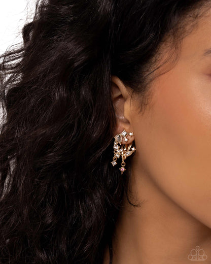 Fantastical Fashion - gold - Paparazzi CLIP ON earrings