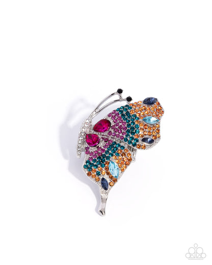 Fantastical Flutter - orange - Paparazzi ring