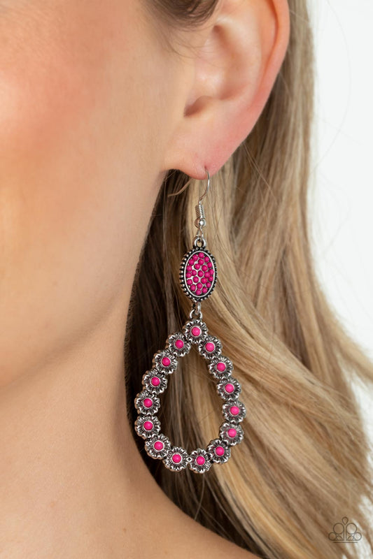 ​Farmhouse Fashion Show - pink - Paparazzi earrings