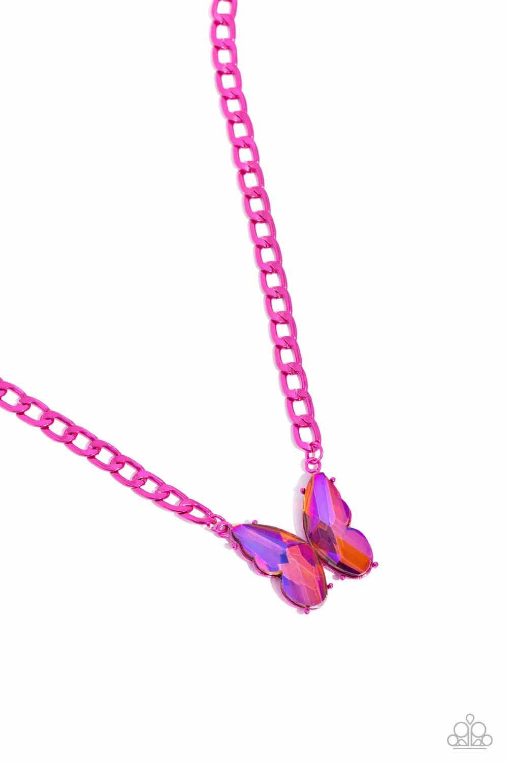 Fascinating Flyer - pink - Paparazzi necklace