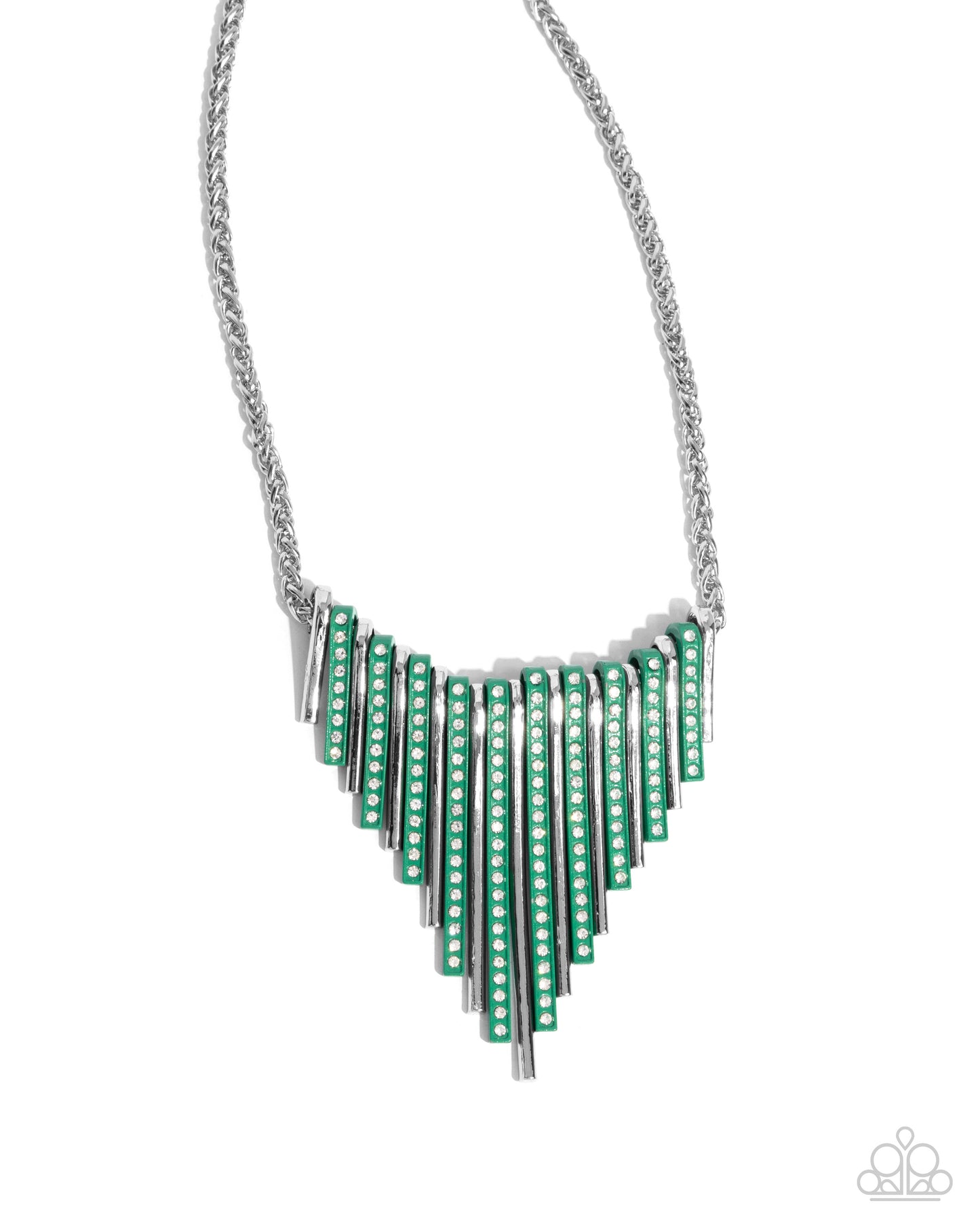 Fashionable Cameo - green - Paparazzi complete set
