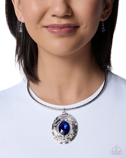Fashionable Find - blue - Paparazzi necklace