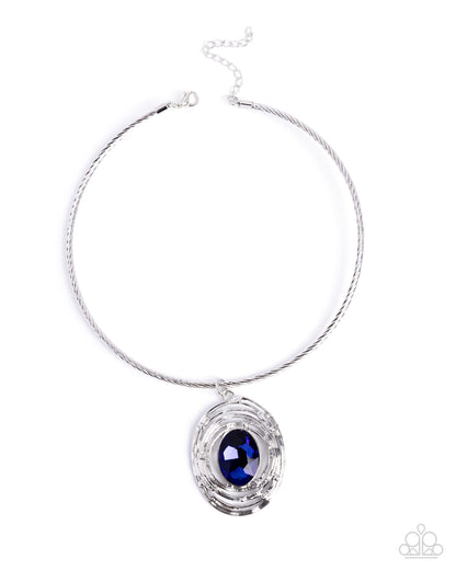 Fashionable Find - blue - Paparazzi necklace