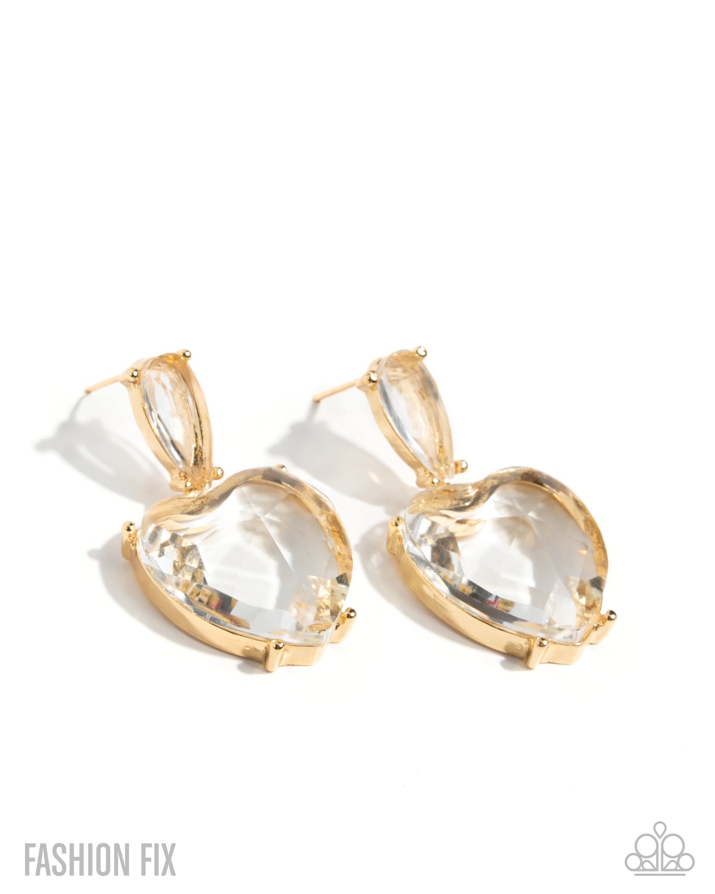 Fashionable Finery - gold - Paparazzi earrings