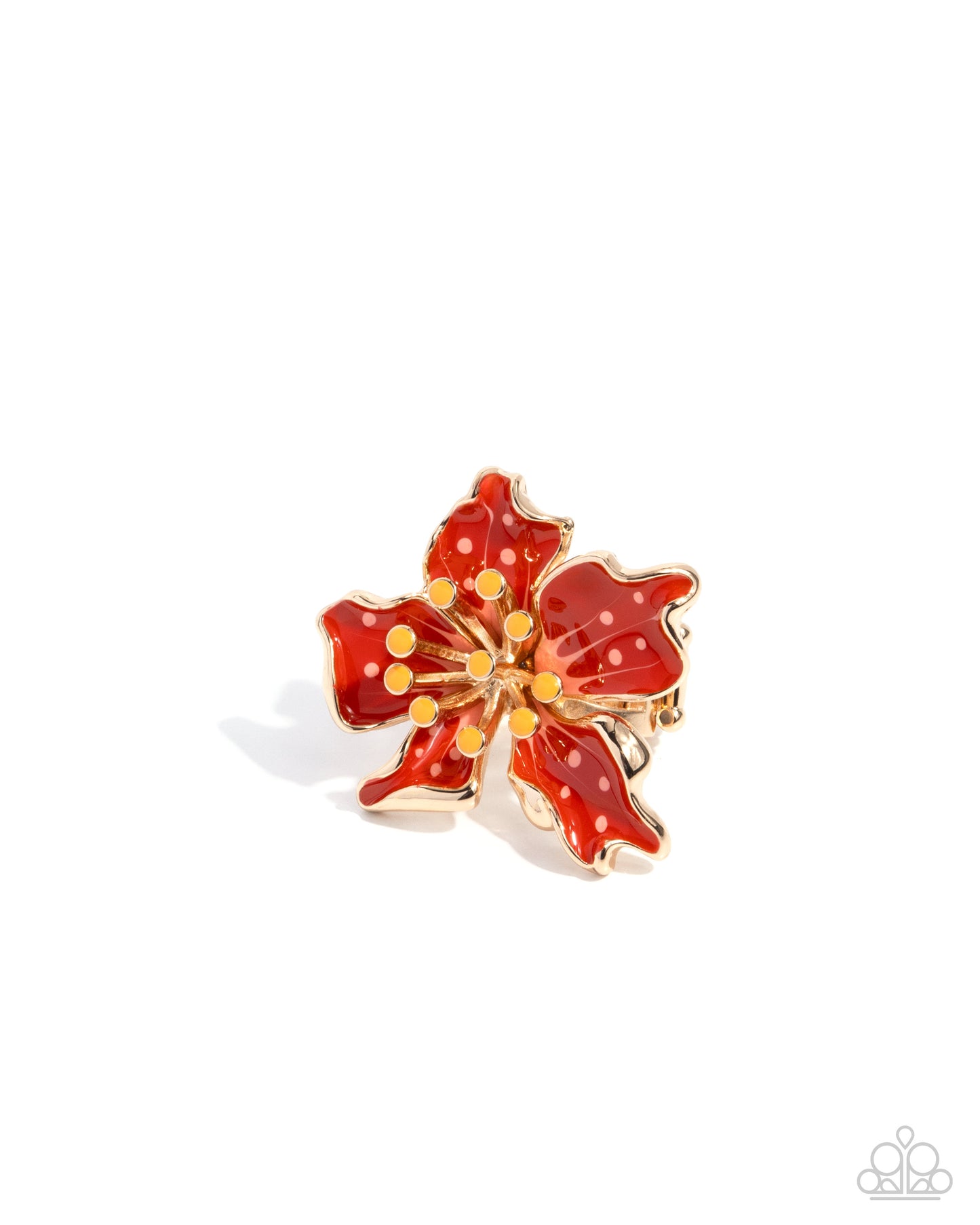 Fast Florals - red - Paparazzi ring