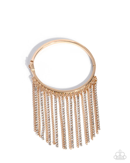 Fatal Fringe - gold - Paparazzi bracelet