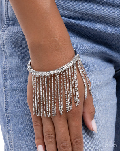 Fatal Fringe - white - Paparazzi bracelet