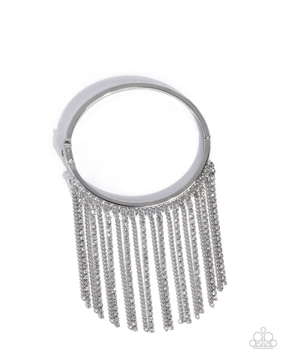 Fatal Fringe - white - Paparazzi bracelet