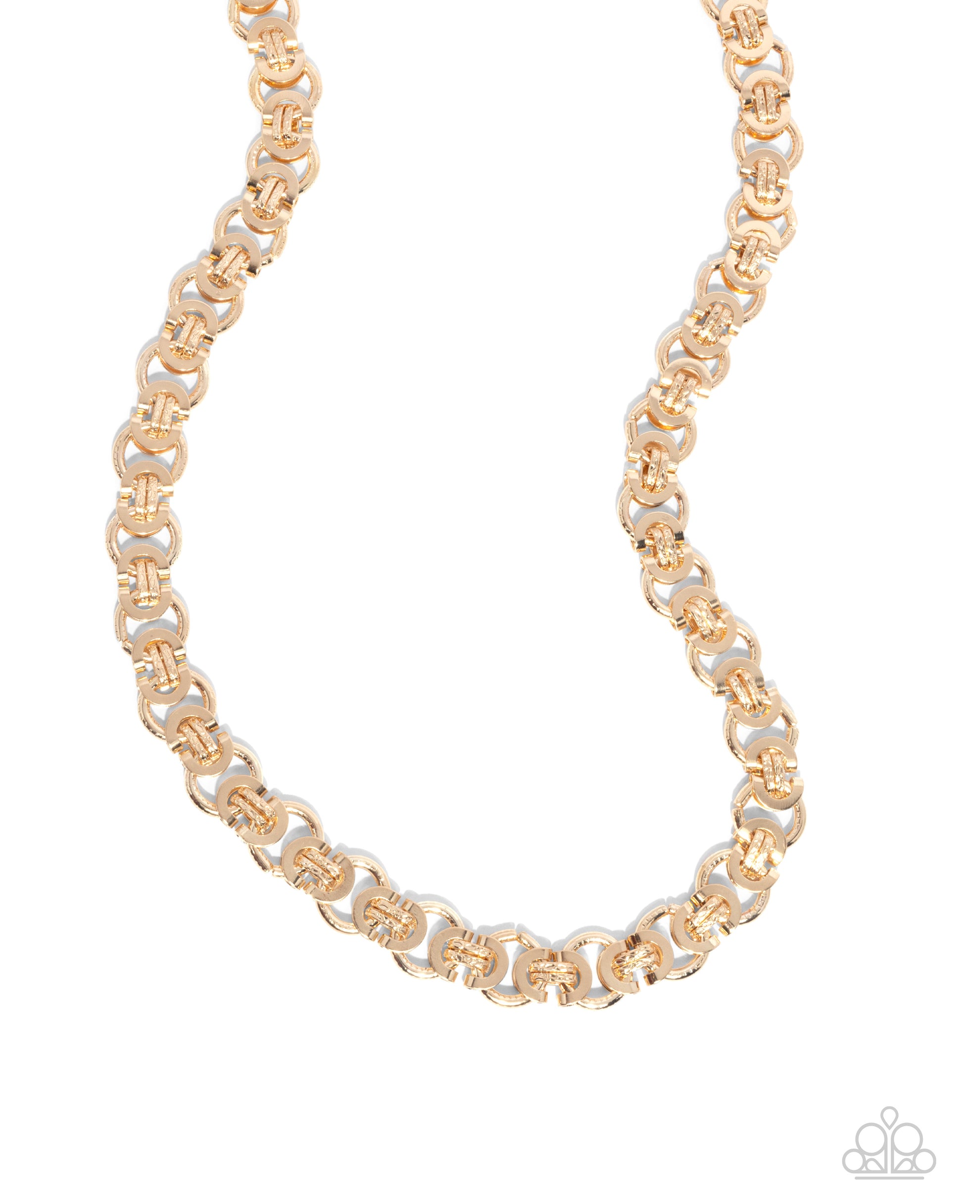 Fatal Fusion - gold - Paparazzi MENS necklace