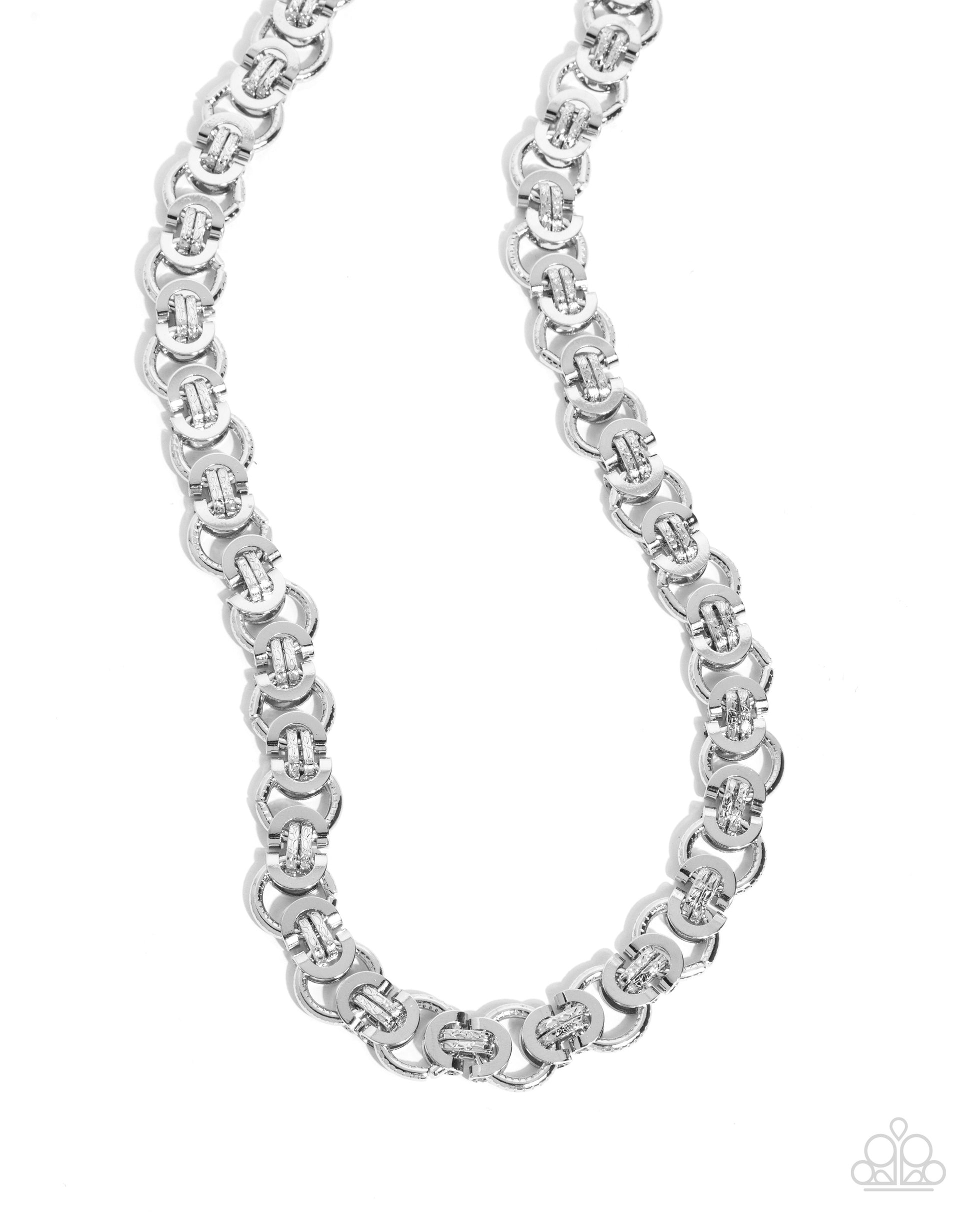 Fatal Fusion - silver - Paparazzi MENS necklace