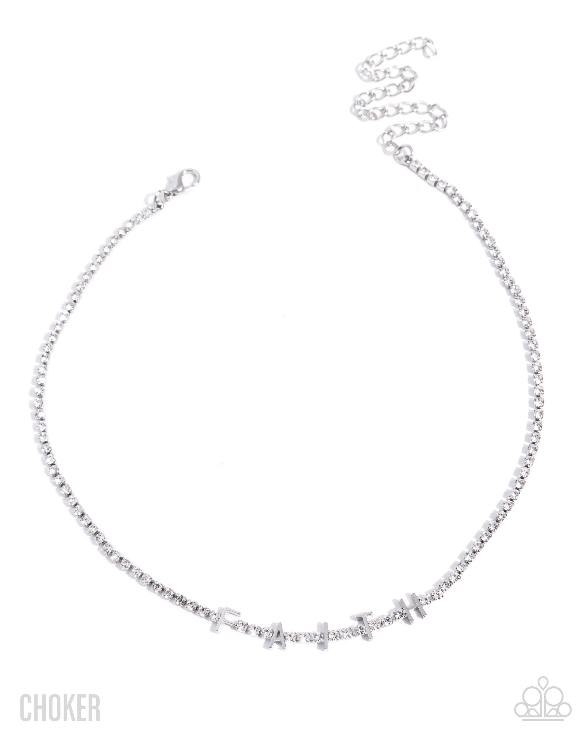 Favorable Faith - white - Paparazzi necklace