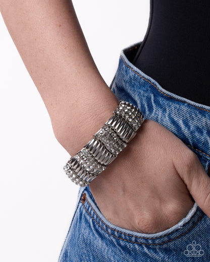 Favorable Fashion - white - Paparazzi bracelet