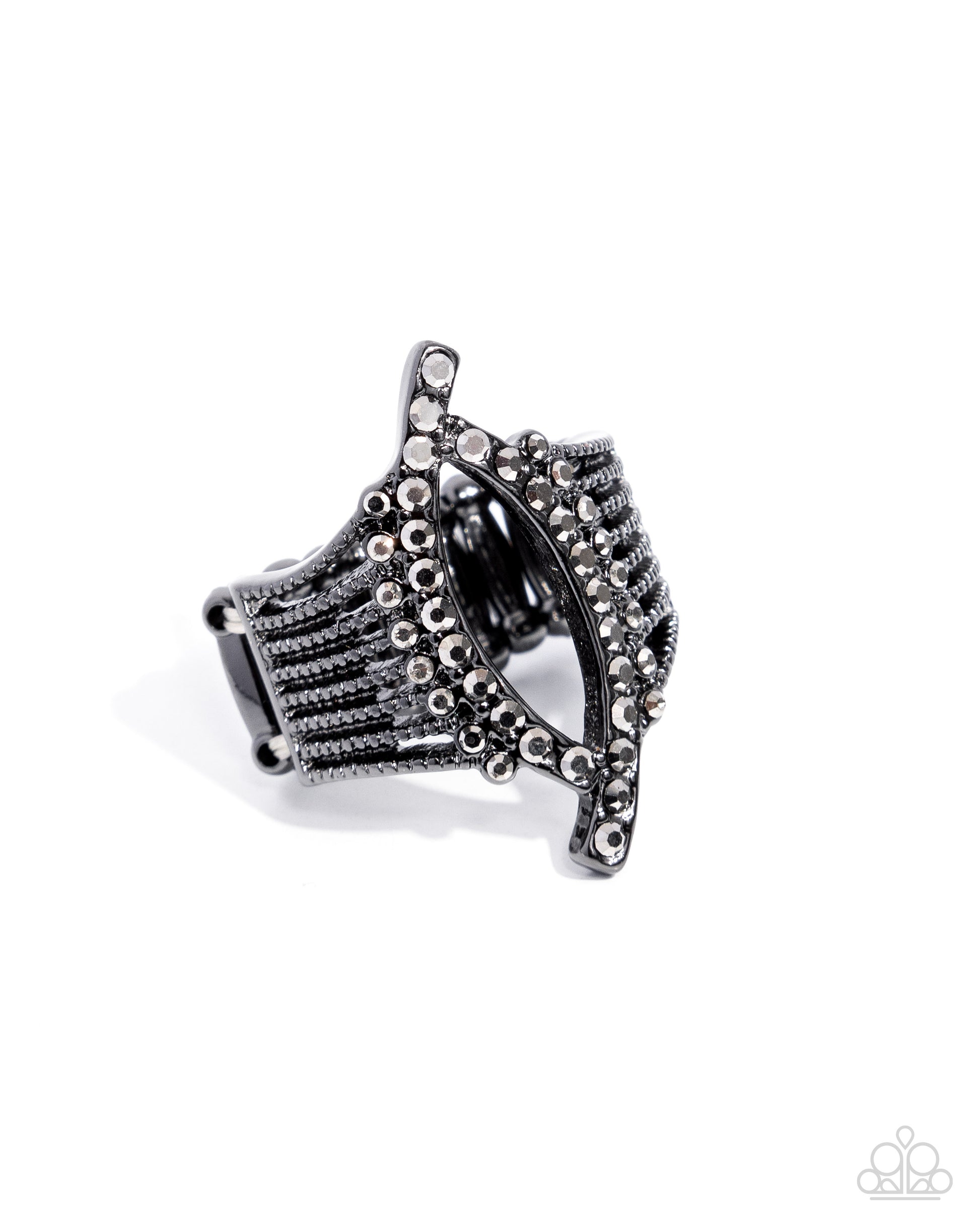 Fearless Framework - black - Paparazzi ring