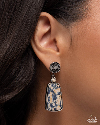 Fearless Freefall - black - Paparazzi earrings