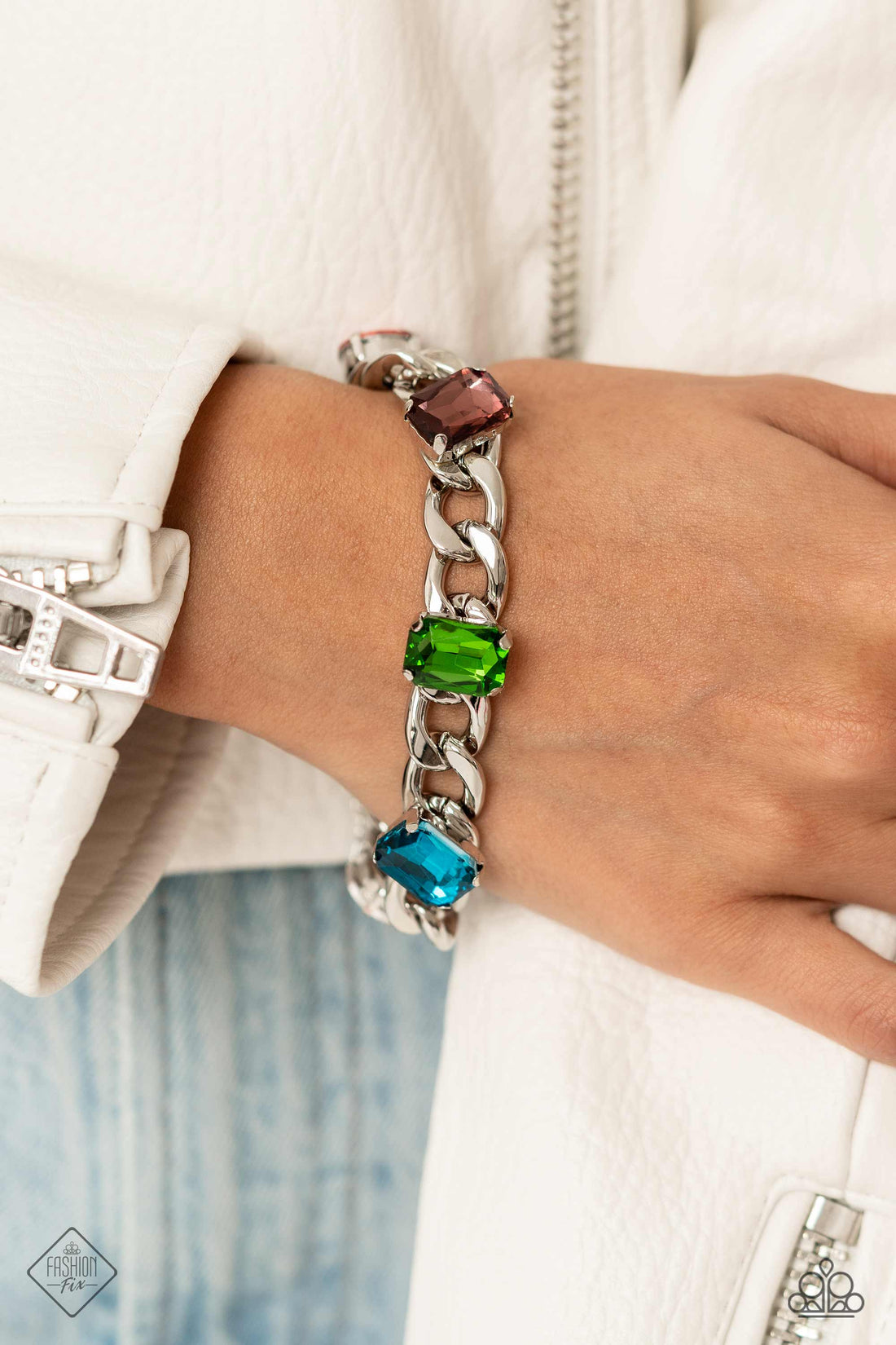 Fearlessly Fastened - multi - Paparazzi bracelet – JewelryBlingThing