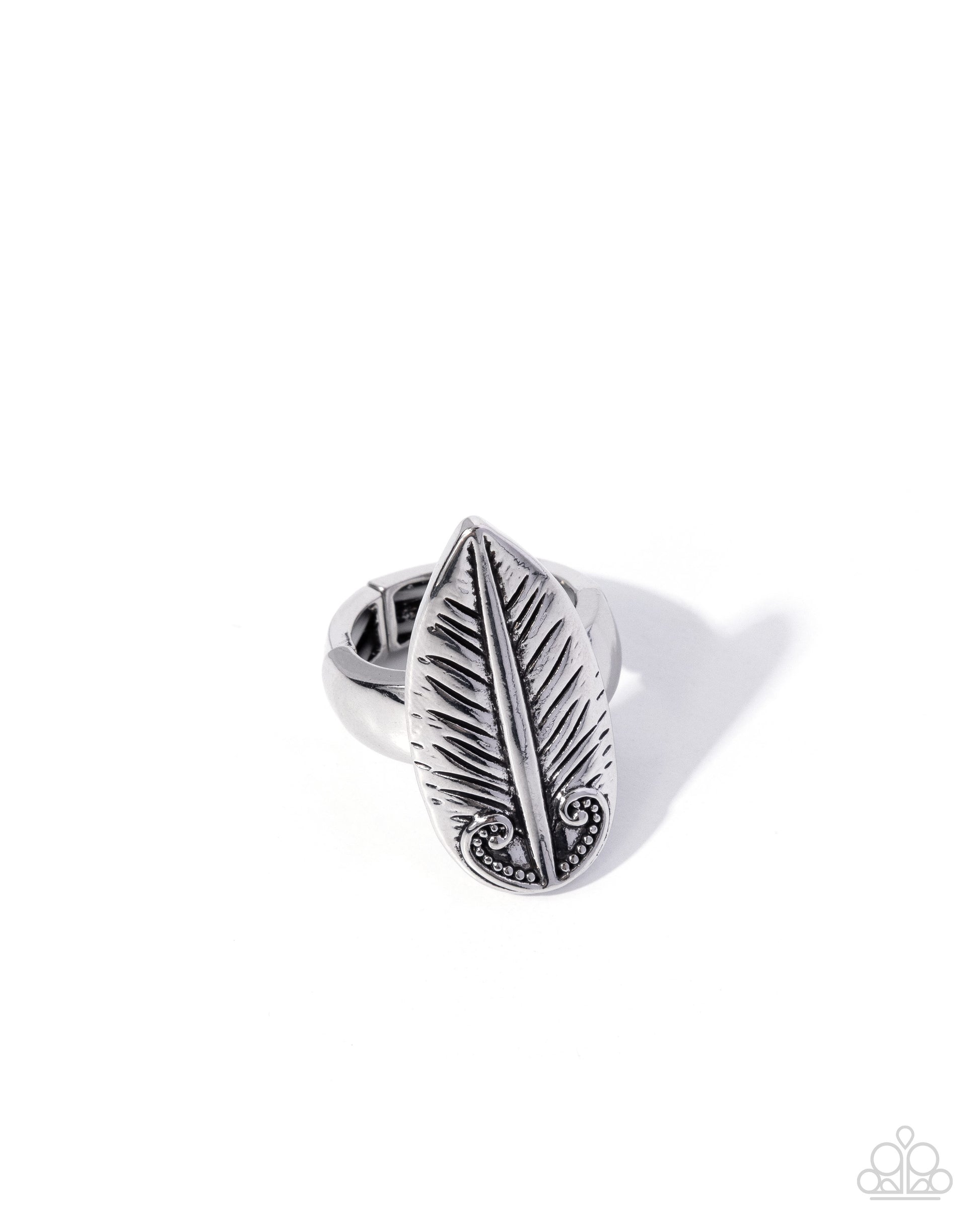 Feather Freestyle - silver - Paparazzi ring