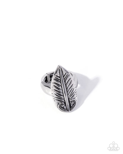 Feather Freestyle - silver - Paparazzi ring