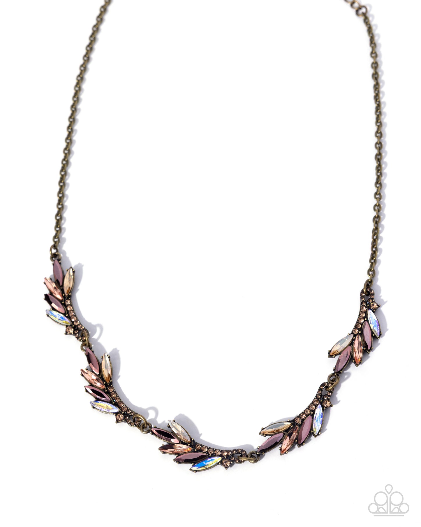 Feathered Fantasy - brass - Paparazzi necklace