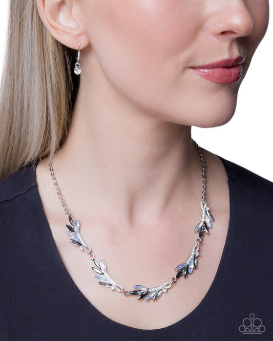 Feathered Fantasy - silver - Paparazzi necklace
