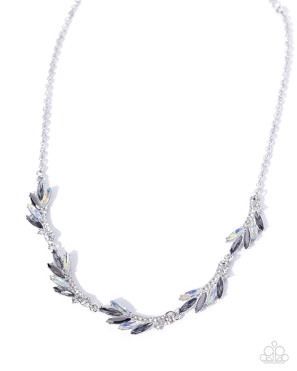 Feathered Fantasy - silver - Paparazzi necklace