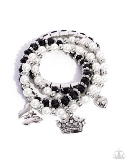 Feminine Charm - black - Paparazzi bracelet