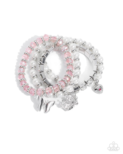Feminine Charm - pink - Paparazzi bracelet