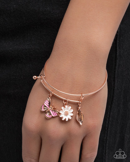Feminine Fate - copper - Paparazzi bracelet