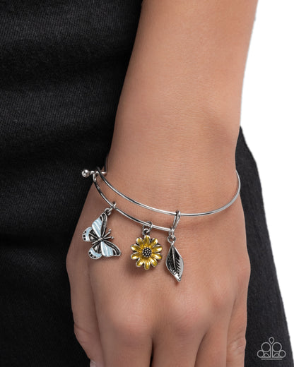 Feminine Fate - yellow - Paparazzi bracelet