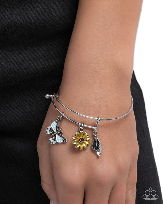 Feminine Fate - yellow - Paparazzi bracelet
