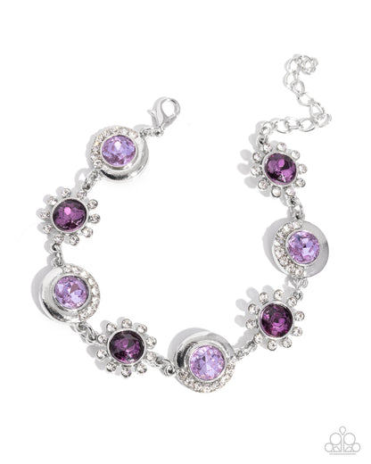 Feminine Favor - purple - Paparazzi bracelet