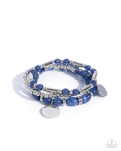 Feminine Fervor - blue - Paparazzi bracelet